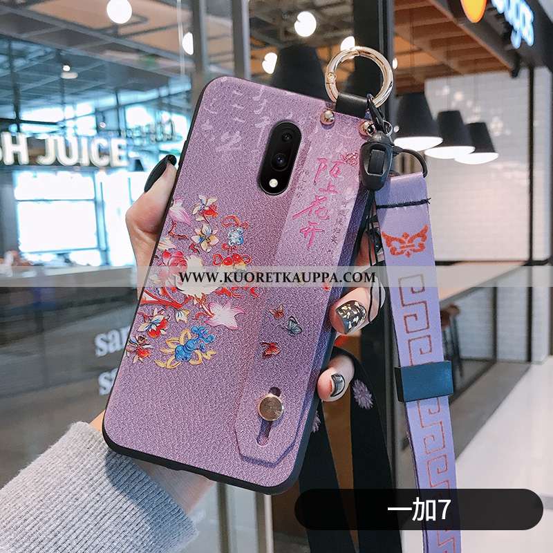 Kuori Oneplus 7 Kuoret Oneplus 7 Kotelo Oneplus 7 Pehmea Neste Valo Kukka Kiinalainen Tyyli Violetti Myynti