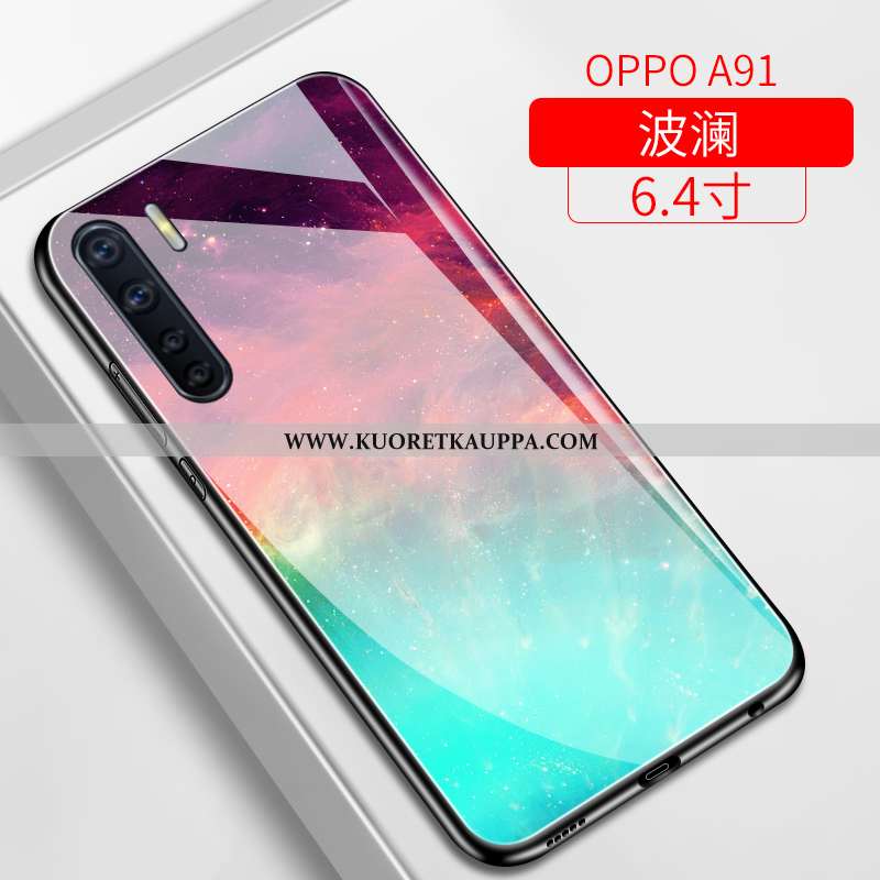 Kuori Oppo A91, Kuoret Oppo A91, Kotelo Oppo A91 Persoonallisuus Luova Pehmeä Neste Lasi Puhelimen V