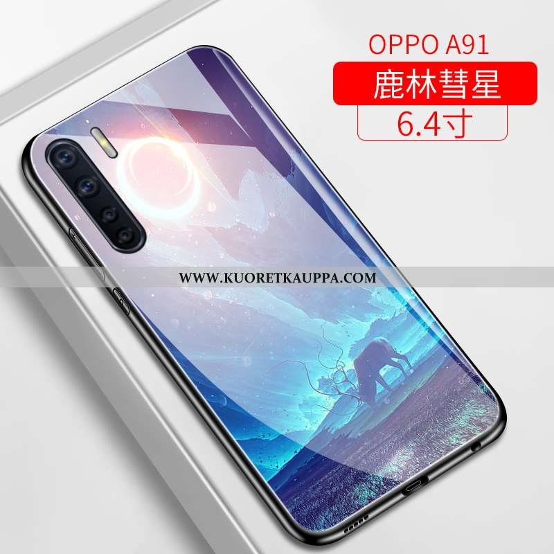 Kuori Oppo A91, Kuoret Oppo A91, Kotelo Oppo A91 Persoonallisuus Luova Pehmeä Neste Lasi Puhelimen V