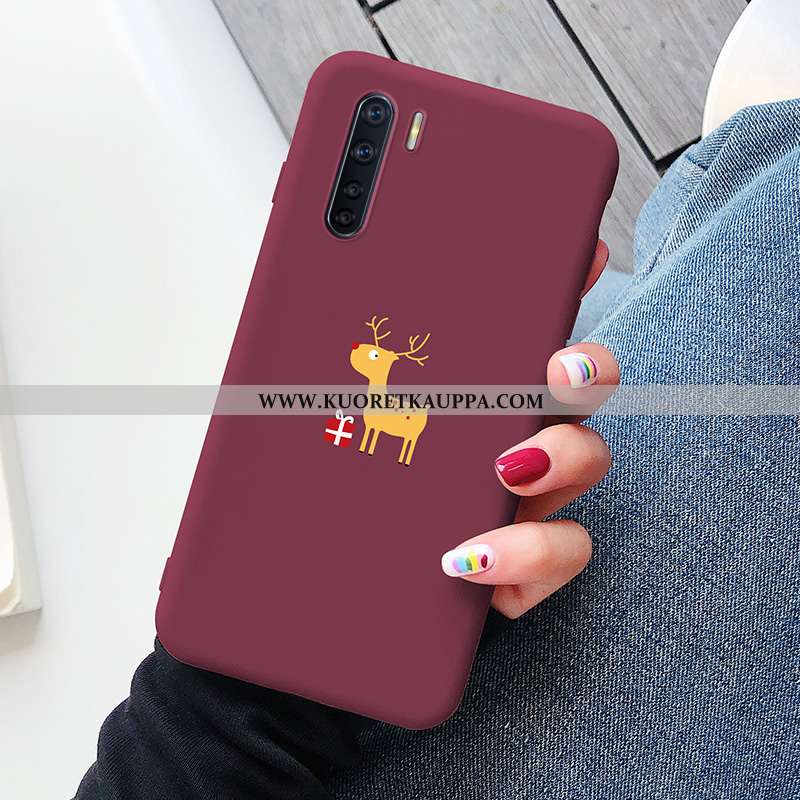 Kuori Oppo A91, Kuoret Oppo A91, Kotelo Oppo A91 Silikoni Suojaus All Inclusive Punainen Persoonalli