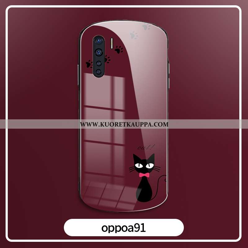 Kuori Oppo A91, Kuoret Oppo A91, Kotelo Oppo A91 Silikoni Suojaus Pieni Punainen Kustannukset