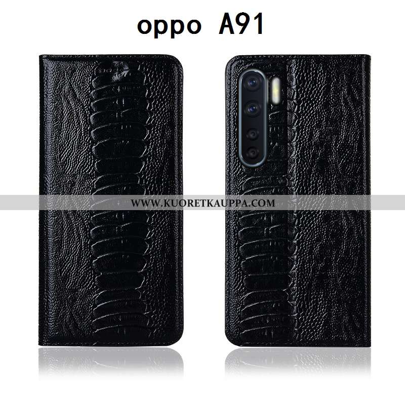 Kuori Oppo A91, Kuoret Oppo A91, Kotelo Oppo A91 Suojaus Nahkakuori Simpukka Nuoret Silikoni Ruskea