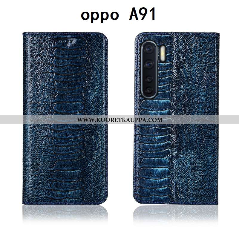 Kuori Oppo A91, Kuoret Oppo A91, Kotelo Oppo A91 Suojaus Nahkakuori Simpukka Nuoret Silikoni Ruskea