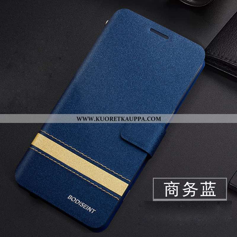 Kuori Xiaomi Mi 9 Lite, Kuoret Xiaomi Mi 9 Lite, Kotelo Xiaomi Mi 9 Lite Nahkakuori Puhelimen Sinine