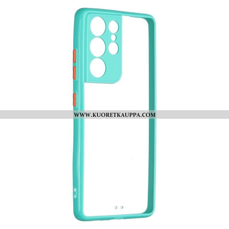 Case Samsung Galaxy S21 Ultra 5G Saumaton Värikäs Ääriviiva