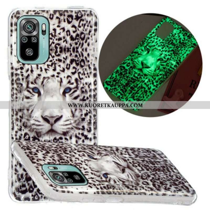 Case Xiaomi Redmi Note 10 / 10S Fluoresoiva Leopard