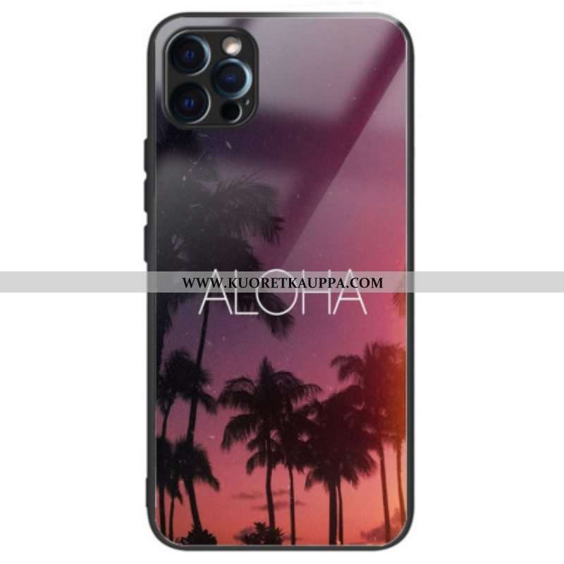 Case iPhone 14 Pro Max Aloha Karkaistu Lasi