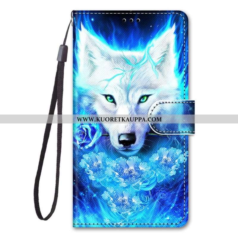 Kotelot Xiaomi 12 / 12X Suojaketju Kuori Lanyard Wolf