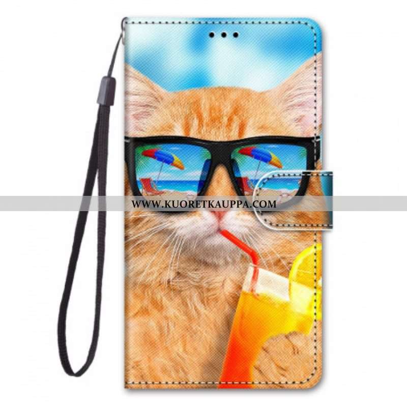 Kotelot Xiaomi Redmi Note 11 Pro Plus 5G Suojaketju Kuori Strappy Star Cat