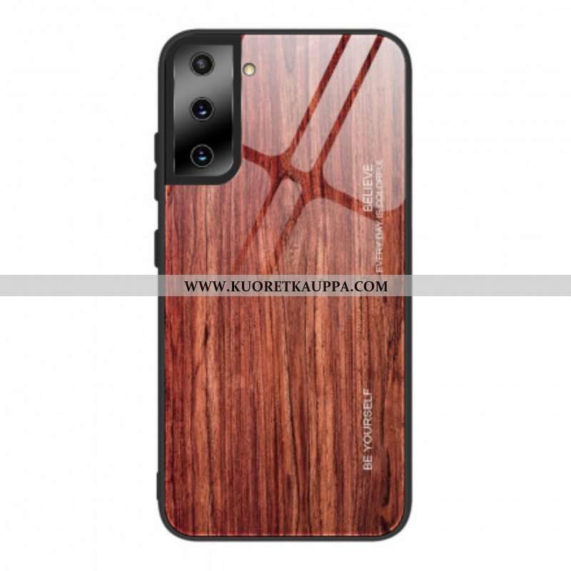 Kuori Samsung Galaxy S21 5G Wood Design Karkaistu Lasi