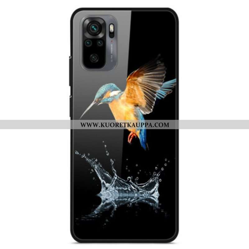 Kuori Xiaomi Redmi Note 10 / 10S Tempered Glass Bird Crown