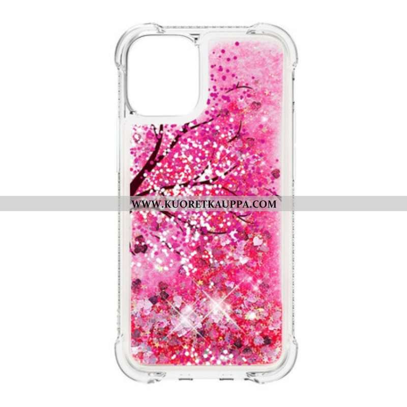 Kuori iPhone 13 Pro Glitter Tree