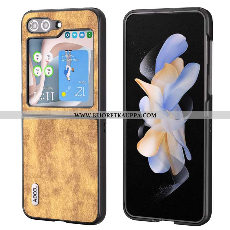 Case Samsung Galaxy Z Flip 5 Puhelinkuoret Abeel Vintage -nahkaefekti