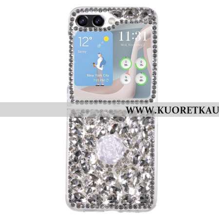 Case Samsung Galaxy Z Flip 5 Puhelinkuoret Valkoisen Ruusun Korut