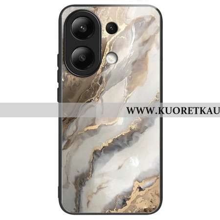 Case Xiaomi Redmi Note 13 4g Puhelinkuoret Beige Marmorinen Karkaistu Lasi