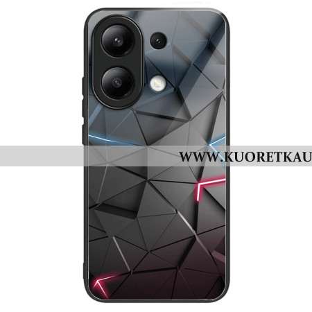 Case Xiaomi Redmi Note 13 4g Puhelinkuoret Karkaistusta Lasista Tehdyt Mustat Kolmiot