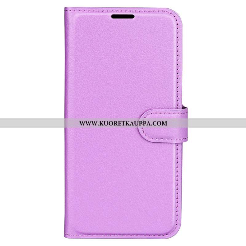 Kotelot Huawei Nova 11 Pro Classic Litchi Faux Leather