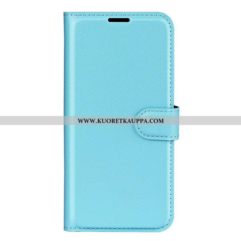 Kotelot Oneplus 12 5g Classic Litchi Faux Leather Suojakuori