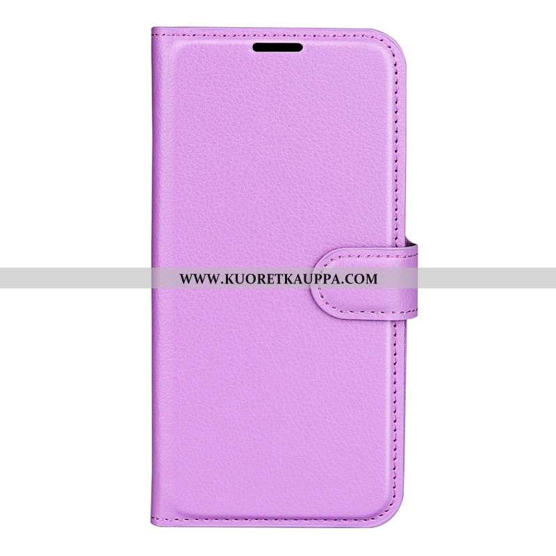 Kotelot Oppo Reno 11 5g Classic Litchi Faux Leather