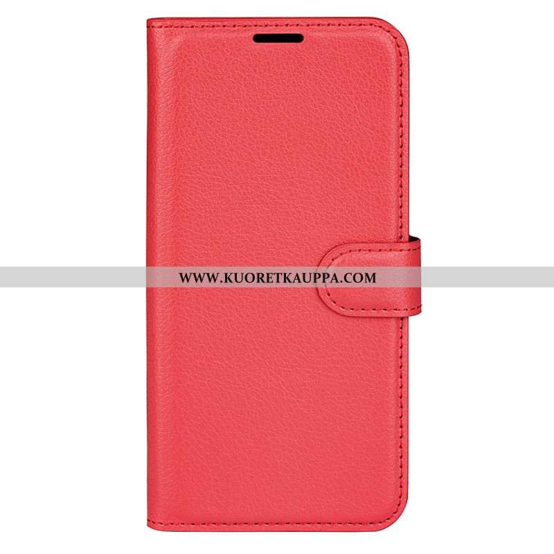 Kotelot Oppo Reno 12 Pro 5g Classic Litchi Faux Leather Suojakuori