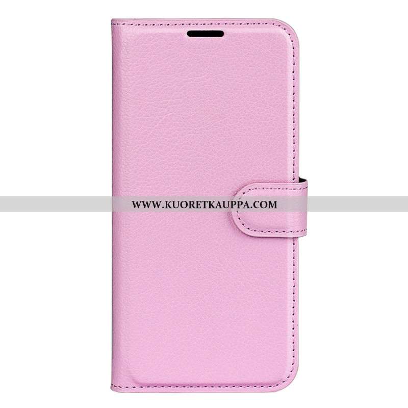 Kotelot Oppo Reno 12 Pro 5g Classic Litchi Faux Leather Suojakuori