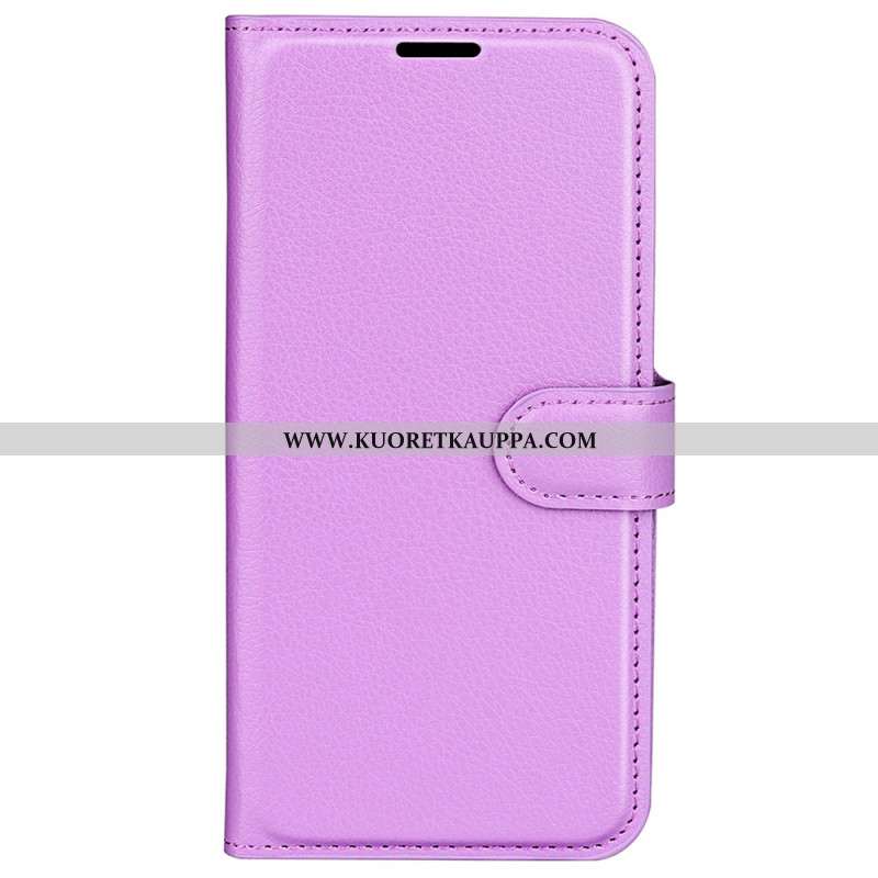 Kotelot Xiaomi Redmi Note 13 4g Classic Litchi Faux Leather