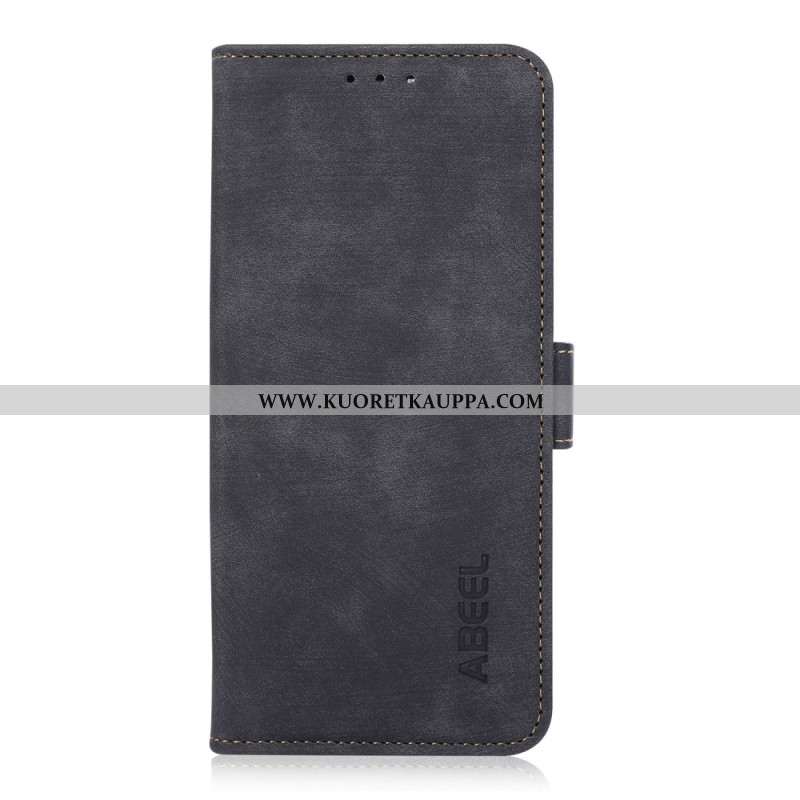 Kotelot iPhone 16 Abeel Vintage Faux Leather Suojakuori