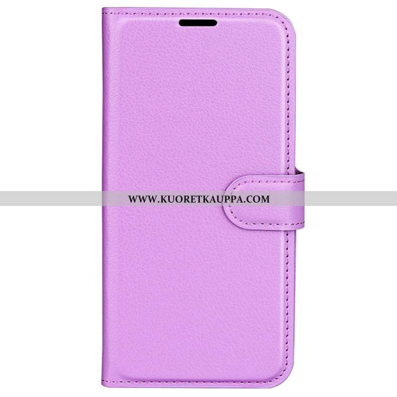 Kuoret Sony Xperia 1 Vi Classic Litchi Faux Leather