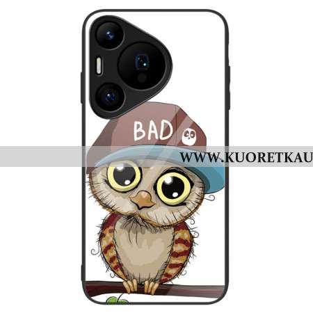 Kuori Huawei Pura 70 Pro Bad Owl Tempered Glass