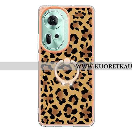 Kuori Oppo Reno 11 5g Leopardprinttisormusteline