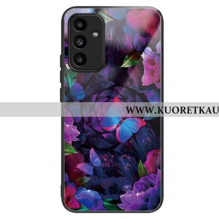 Kuori Samsung Galaxy A15 5g Karkaistu Lasi Värikkäitä Perhosia