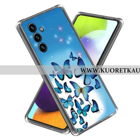 Kuori Samsung Galaxy A15 5g Pienet Siniset Perhoset