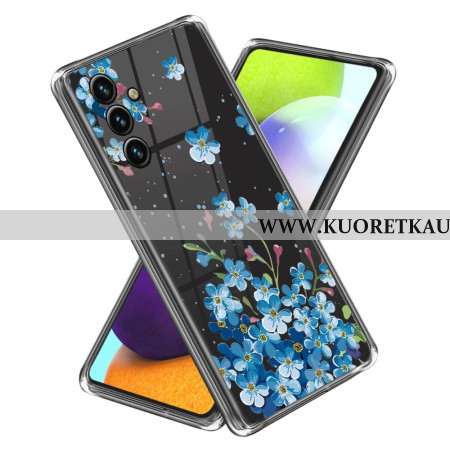 Kuori Samsung Galaxy A15 5g Sinisiä Kukkia Suojakuori