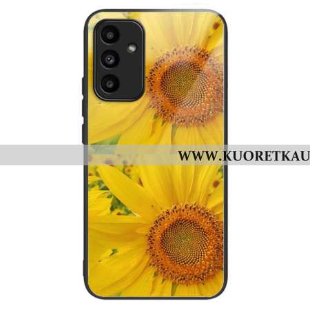 Kuori Samsung Galaxy A15 Karkaistu Lasi Auringonkukat