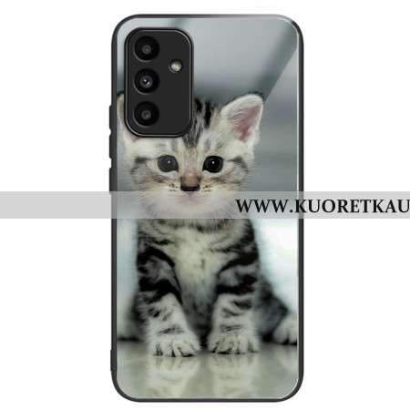 Kuori Samsung Galaxy A15 Tempered Glass Kitten Suojakuori