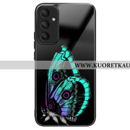 Kuori Samsung Galaxy A55 5g Green Butterfly Karkaistu Lasi