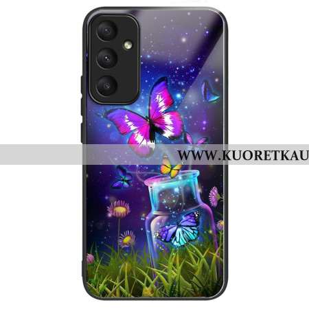 Kuori Samsung Galaxy A55 5g Karkaistu Lasipullo Ja Perhonen