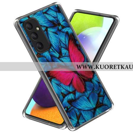 Kuori Samsung Galaxy A55 5g Punainen Perhonen