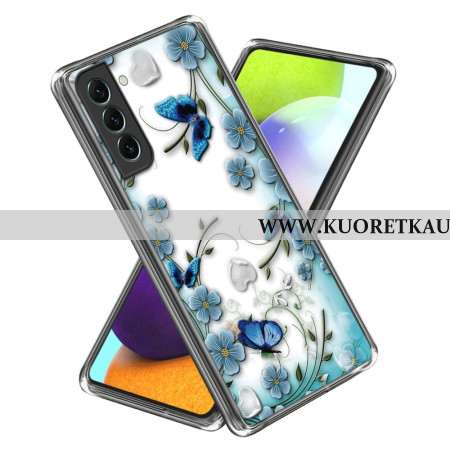 Kuori Samsung Galaxy S24 5g Perhosia Ja Kukkia