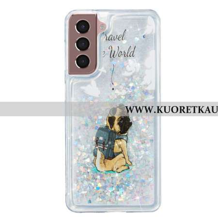 Kuori Samsung Galaxy S24 Plus 5g Liquid Glitter Dog