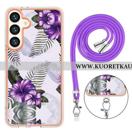 Kuori Samsung Galaxy S24 Plus 5g Purple Flowers Johto