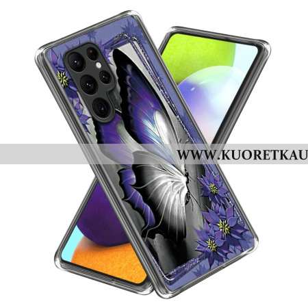 Kuori Samsung Galaxy S24 Ultra 5g Purppura Perhonen