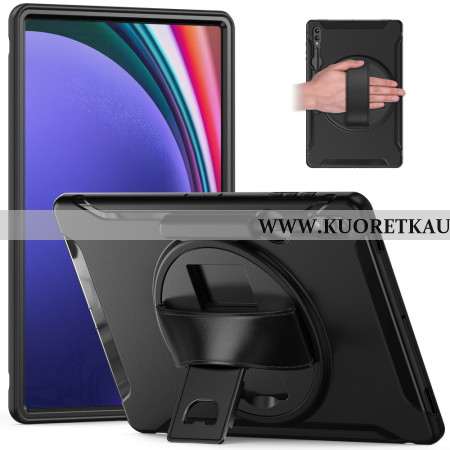 Kuori Samsung Galaxy Tab S9 Ultra Pyörivä Tuki Ja Manuaalinen Hihna