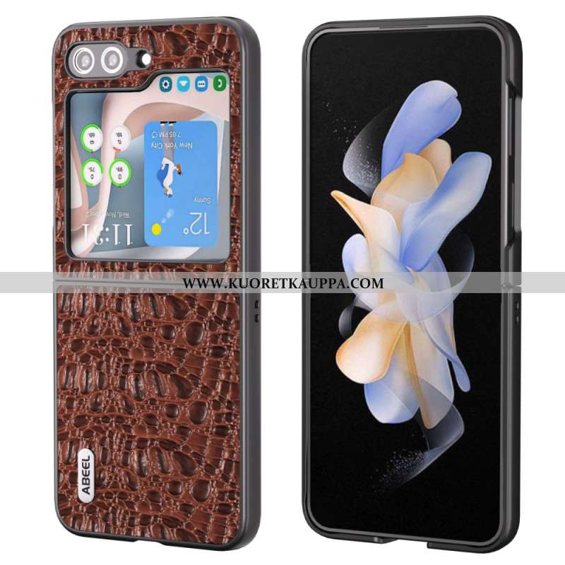 Kuori Samsung Galaxy Z Flip 5 Abeel Crocodile Skin Style