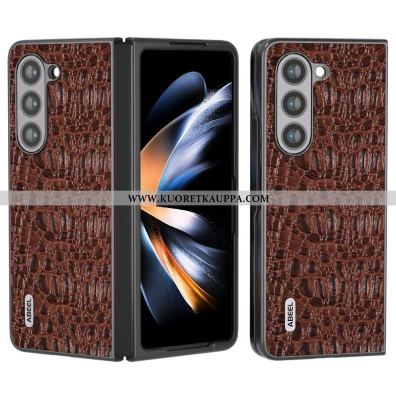 Kuori Samsung Galaxy Z Fold 5 Abeel Crocodile Skin Style