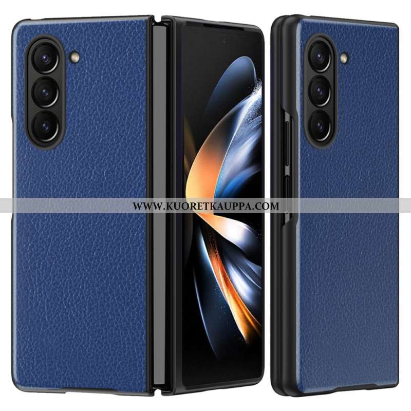 Kuori Samsung Galaxy Z Fold 6 Litsi Keinonahkaa