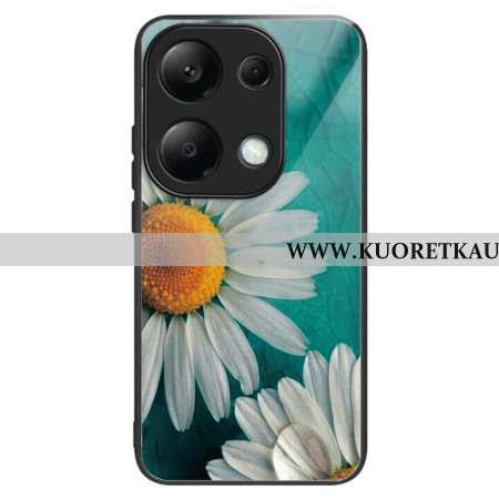 Kuori Xiaomi Redmi Note 13 Pro 4g Tempered Glass Daisies Suojakuori