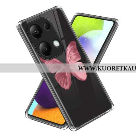 Kuori Xiaomi Redmi Note 13 Pro 4g Vaaleanpunainen Perhonen