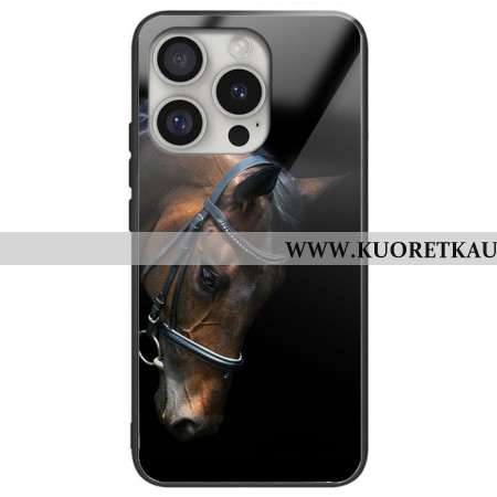 Kuori iPhone 16 Pro Hevosen Pään Karkaistu Lasi Suojakuori