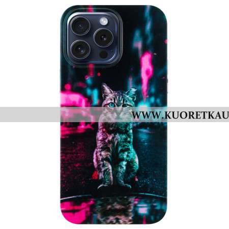 Kuori iPhone 16 Pro Max Kissa Liikennevaloissa